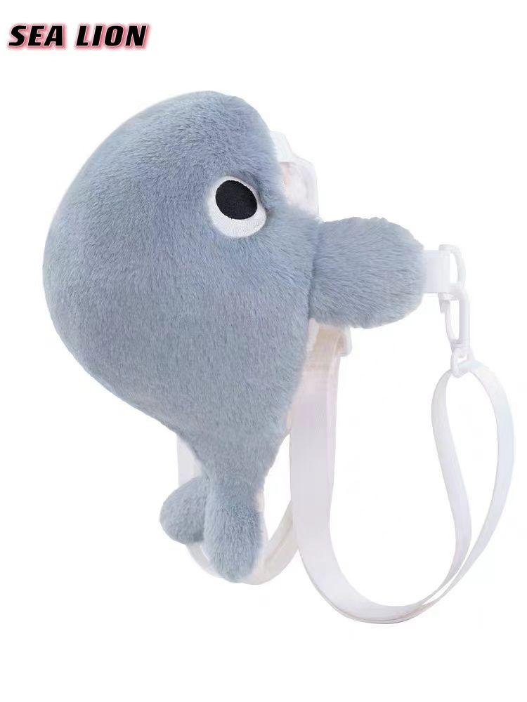 Whale Plush 2-Way Bag | Backpack & Shoulder Bag with Cute Design