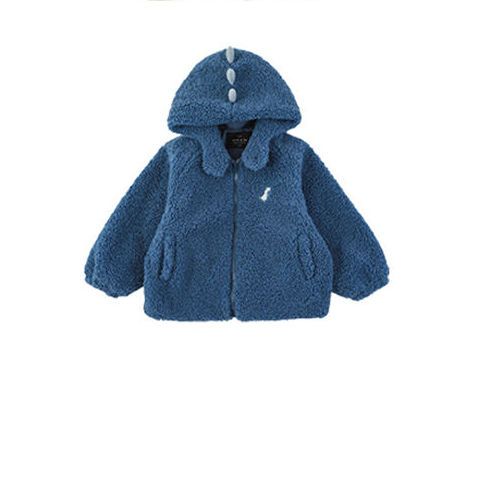 Transform into a dinosaur! A cute boa jacket for kids with a three-dimensional dorsal fin