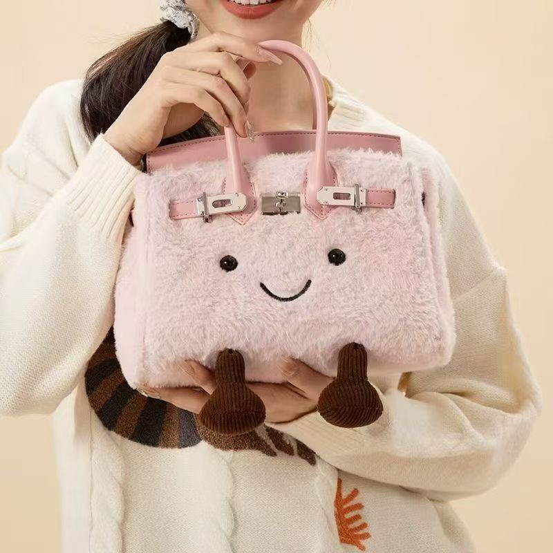 ふわもこケリーバッグ風ショルダー|秋冬可愛いミニハンド