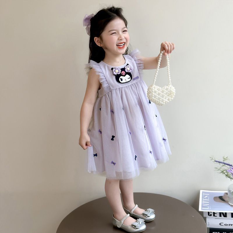 クロミ风キッズワンピース夏用子供服女の子プリンセスドレス半袖