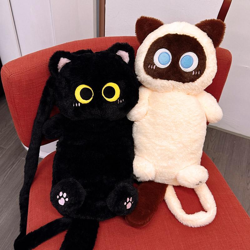 ねこキャラふわもこリュック猫グッズ|学生・通学・女子向けカートゥーンバッグ