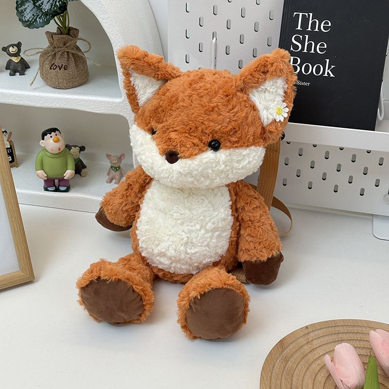 Fox stuffed animal backpack