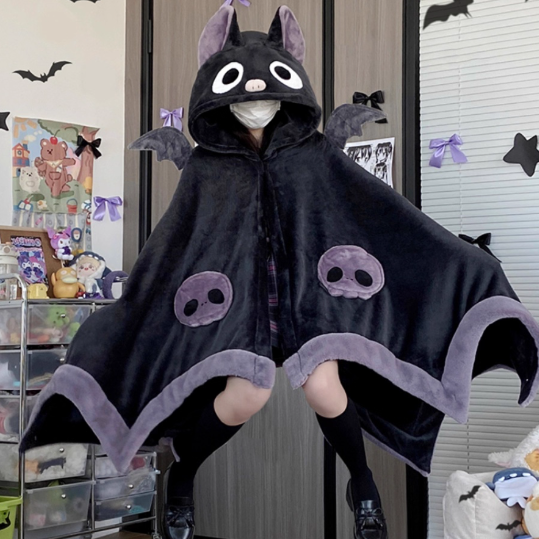 コウモリ ブランケット 着ぐるみ ふわもこ 可愛い レディース パジャマ コウモリ ブランケット 着ぐるみ ふわもこ 可愛い レディース パジャマ