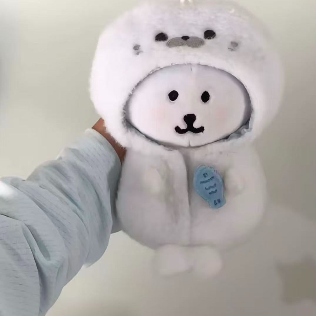 10cmぬいぐるみ用アザラシ着ぐるみケープ超萌えぬい服