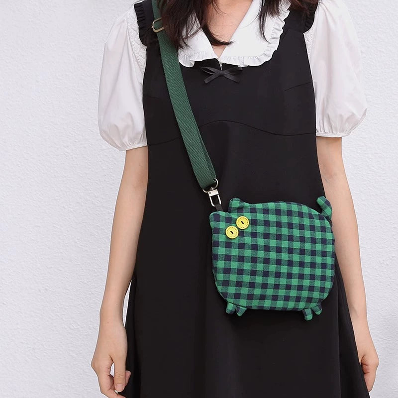 Patchwork cat shoulder bag | A stylish and unique new item