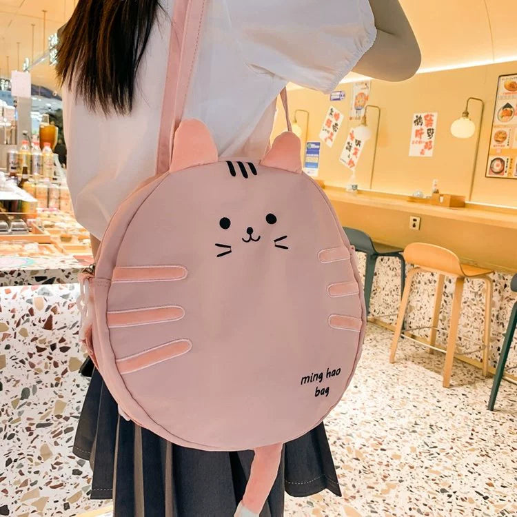 Large cat canvas bag | Great for students and those commuting to school