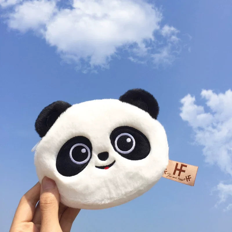 黒猫ミニポーチ小銭入れイヤホン収納キュート個性派デザインギフト