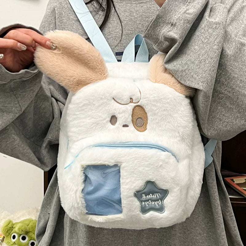 【ロリィタ女子必見】ふわふわ子犬のぬいぐるみリュック