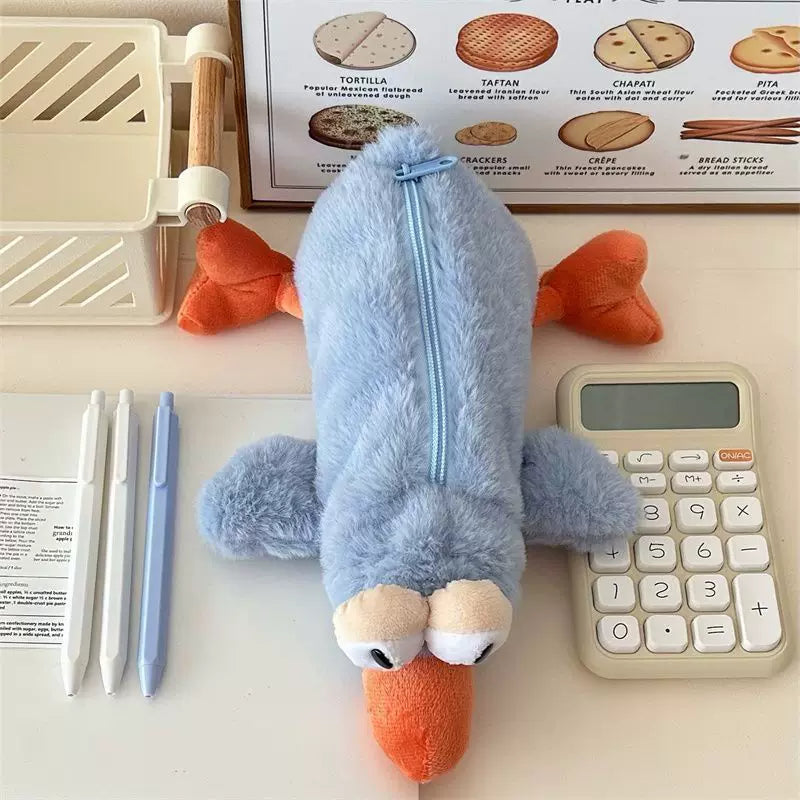 ぬいぐるみアニマル筆箱お昼寝枕多機能ポーチ学生デスク収納雑貨ギフト