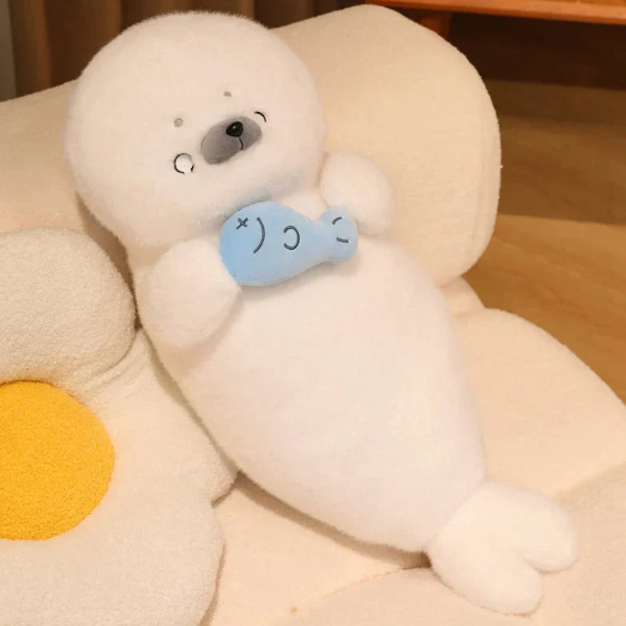 【究極の癒やし】まるまる太ったアザラシの添い寝抱き枕