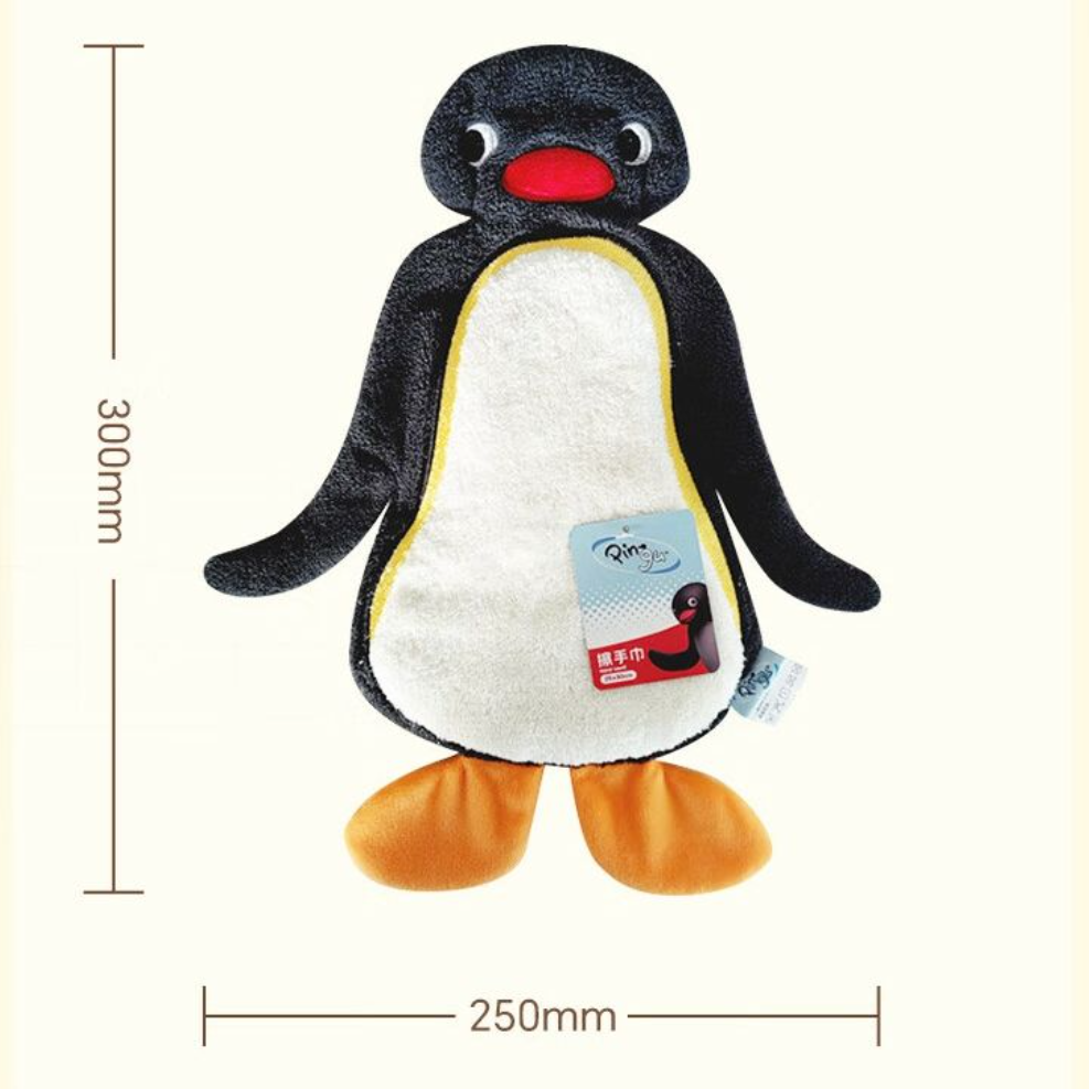 ピングーペンギン吊り下げキッチンタオル強力吸水速乾厚手キャラクター