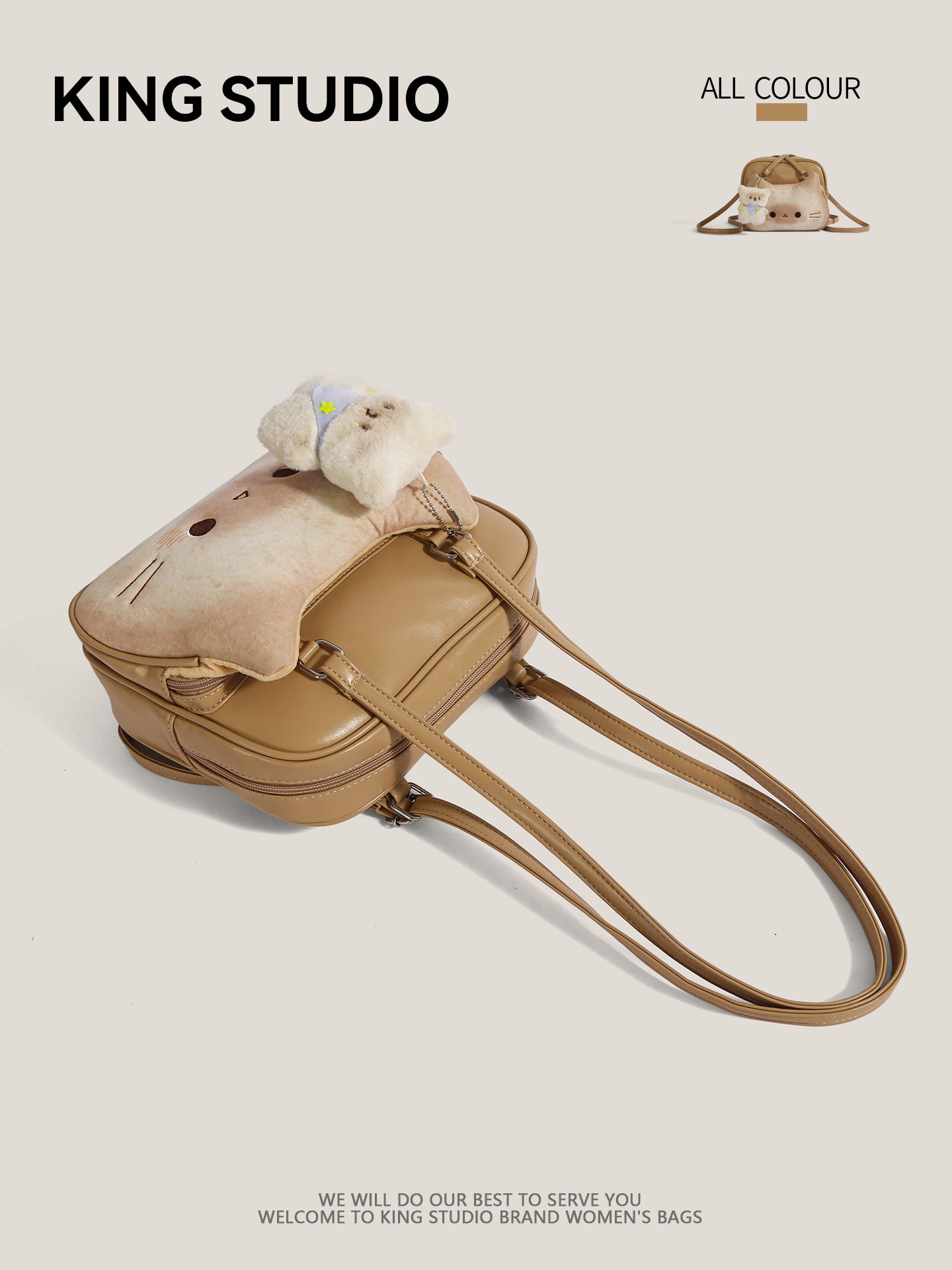 猫グッズ猫好き必見かわいいトーストキャット多機能トート|夏にぴったりな上質2WAYリュック