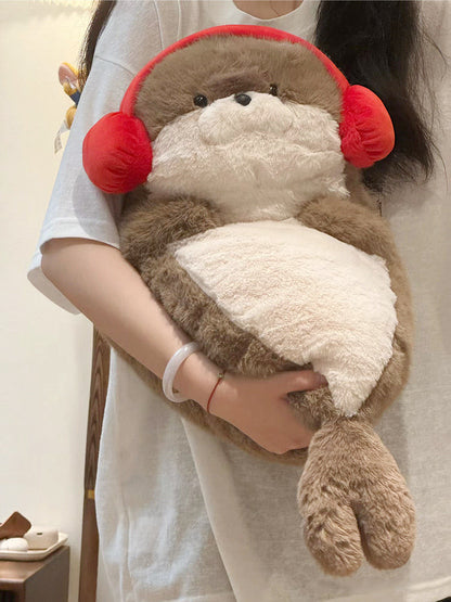 【至福の抱き心地】もっちりアザラシ抱き枕｜癒やしの特大海獺ぬいぐるみ