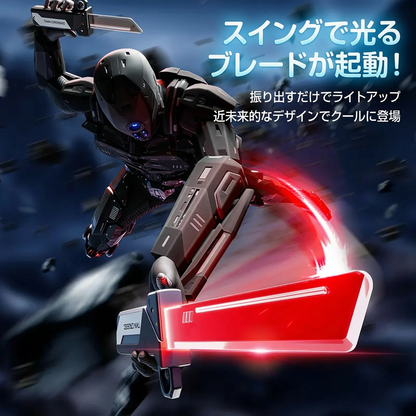 男の子の夢！2点セットかっこいい光る二刀流おもちゃ刀