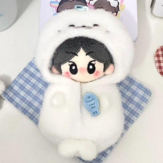 10cmぬいぐるみ用アザラシ着ぐるみケープ超萌えぬい服