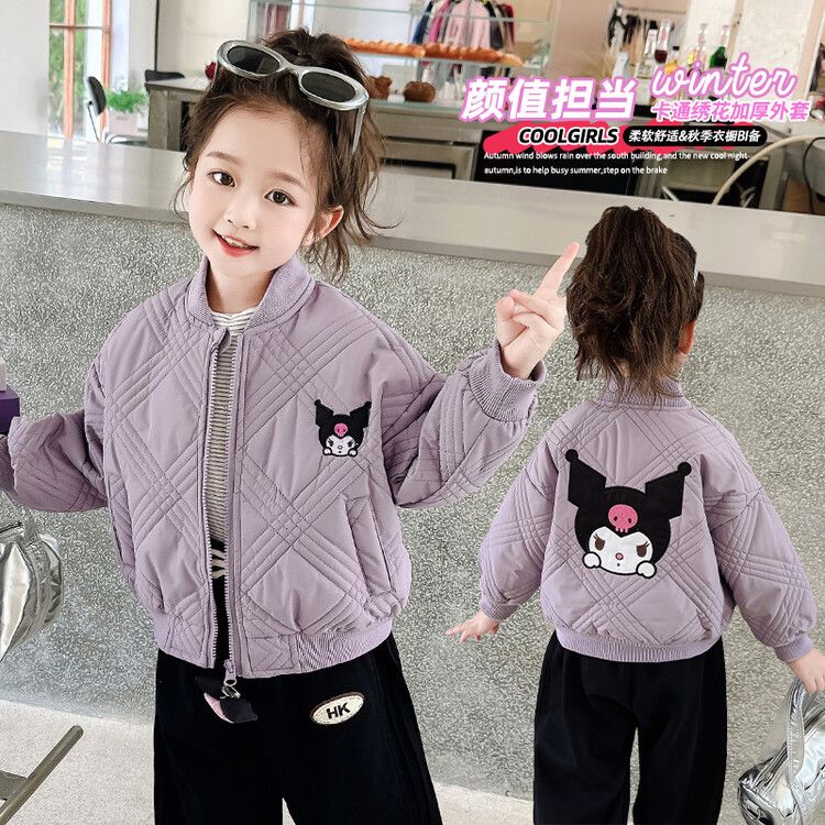 クロミ女の子向けベースボールジャケットアウター