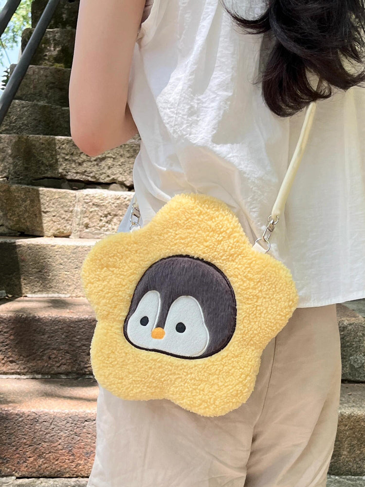 ペンギンぬいぐるみ×キャンバストートセット｜授業もお出かけもOK