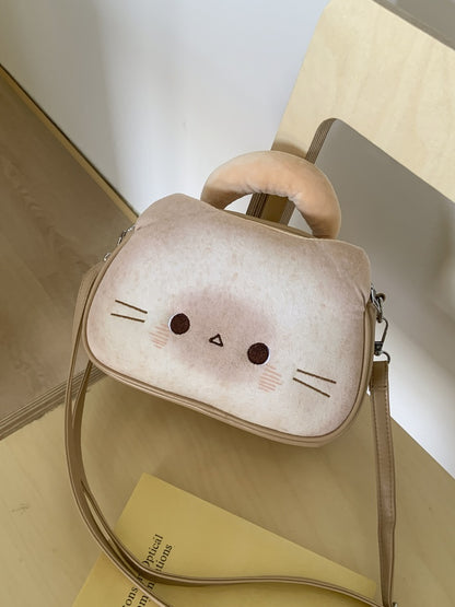 ねこトースト猫グッズキャットショルダーバッグ｜小さめ手提げ＆斜めがけOK