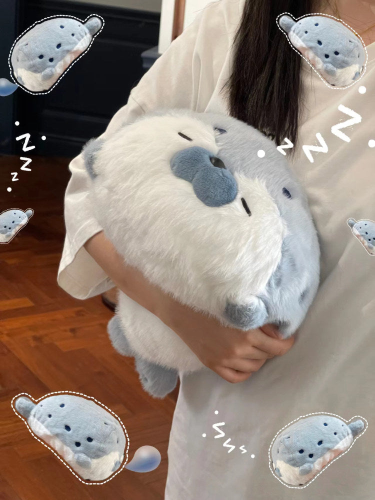 【至福の抱き心地】もっちりアザラシ抱き枕｜癒やしの特大海獺ぬいぐるみ