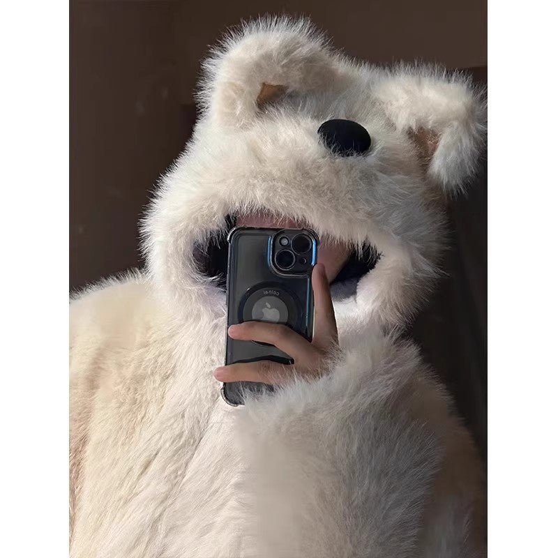 注文殺到中！ウェスティ子犬なりきりふわふわアウター