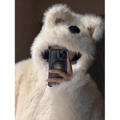 注文殺到中！ウェスティ子犬なりきりふわふわアウター