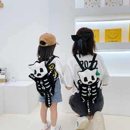 スカルリュック｜ブラックでクールなぬいぐるみ風バッグ