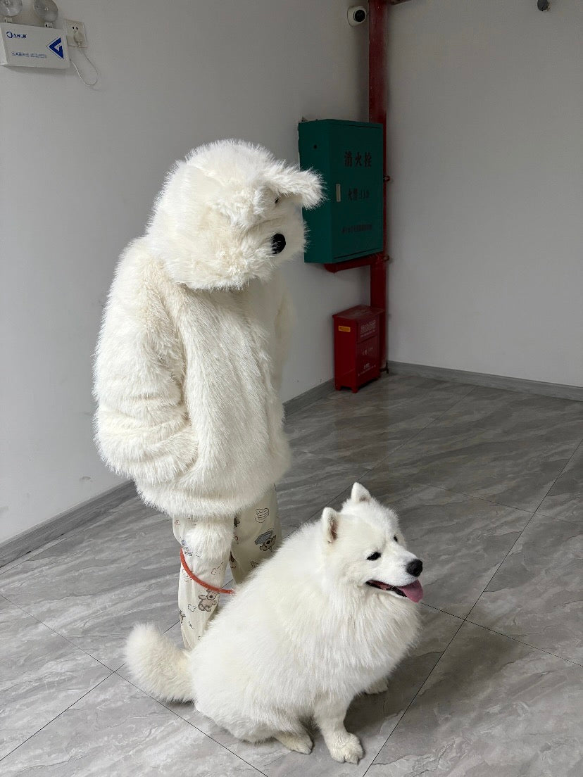 注文殺到中！ウェスティ子犬なりきりふわふわアウター