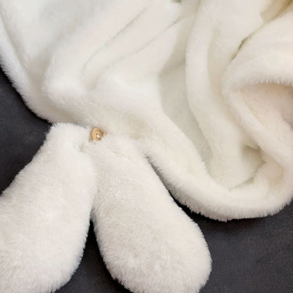 アザラシ着ぐるみブランケット｜ふわもこ保暖連帽マント