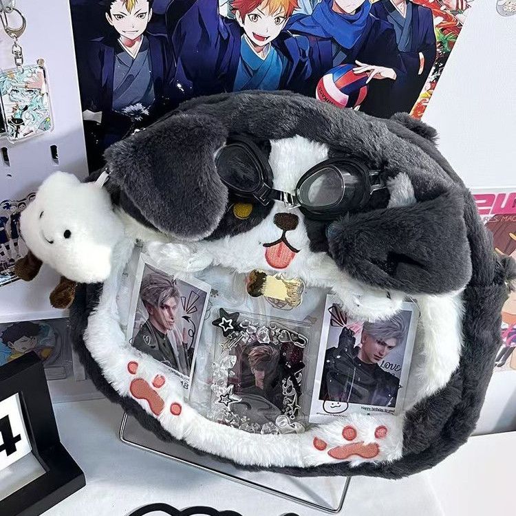 Ita-bag Cute Dog Backpack Large Capacity Transparent Clear Bag for