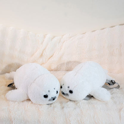 アザラシぬいぐるみリュック｜ミニサイズで可愛い2WAYバッグ