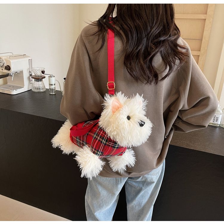 Nishikochi Terrier Plush Shoulder Bag | Super Cute Bag