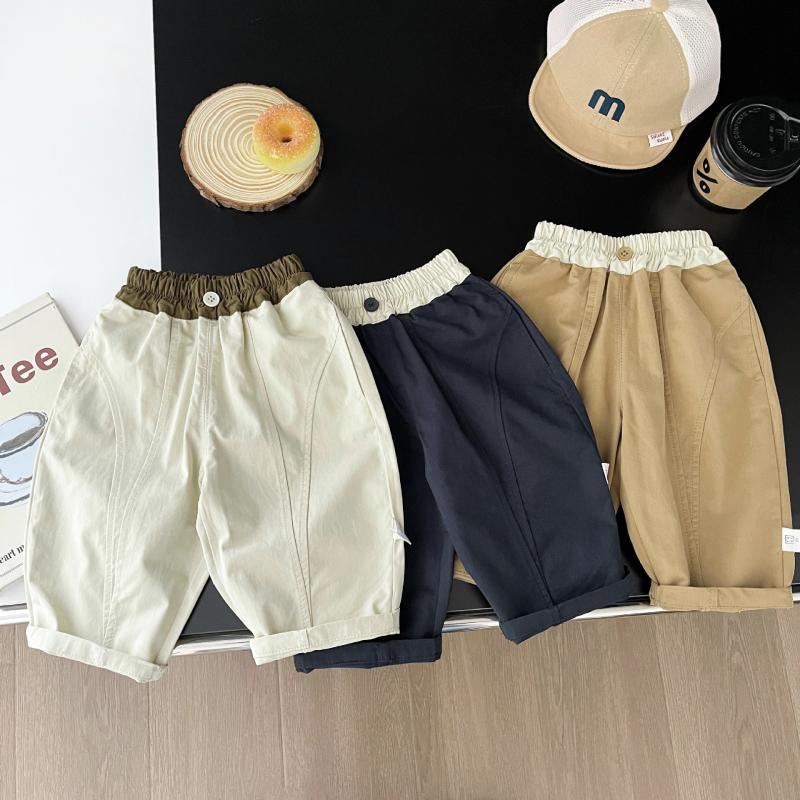 着回し抜群！ベビー用シンプルストレートカジュアルパンツ