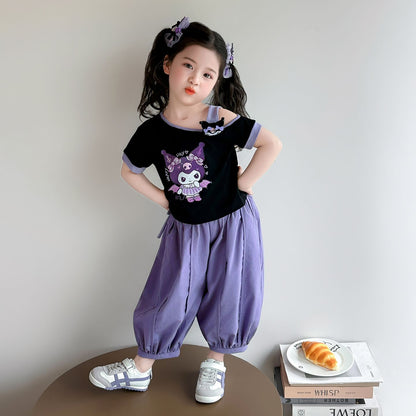 お洒落な韓国風クロミちゃん子供服セット