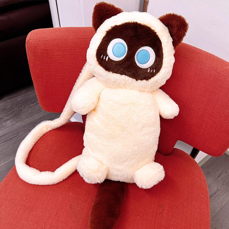ねこキャラふわもこリュック猫グッズ｜学生・通学・女子向けカートゥーンバッグ