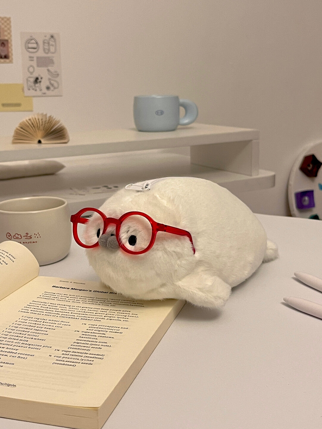 新学期ギフト】アザラシのふわふわぬいぐるみペンケース入学祝いや誕生