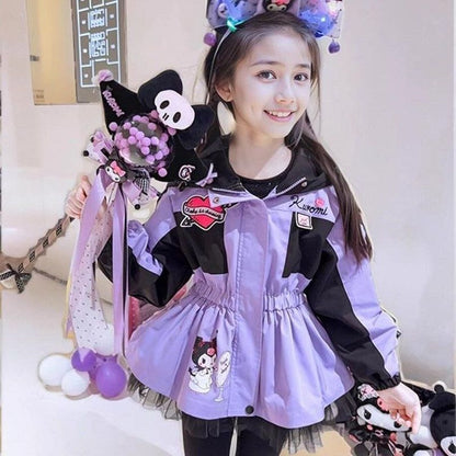 クロミデザインの女の子向け中綿入り防寒アウター