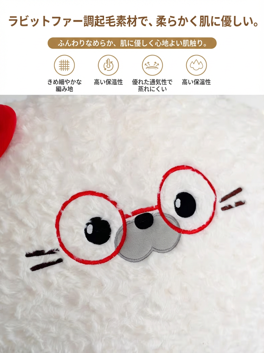 オリジナルかわいいアザラシ抱き枕ベッドソファ用大型背もたれ腰サポートクッション