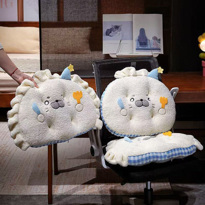 かわいいアザラシクッションオフィス長時間座り対策癒しお尻サポートチェアパッド