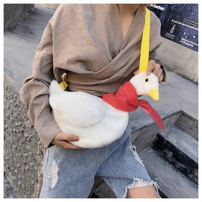 ガチョウぬいぐるみショルダー｜SNS映えふわもこバッグ