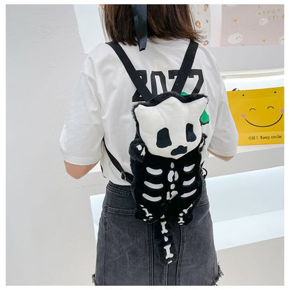 スカルリュック｜ブラックでクールなぬいぐるみ風バッグ