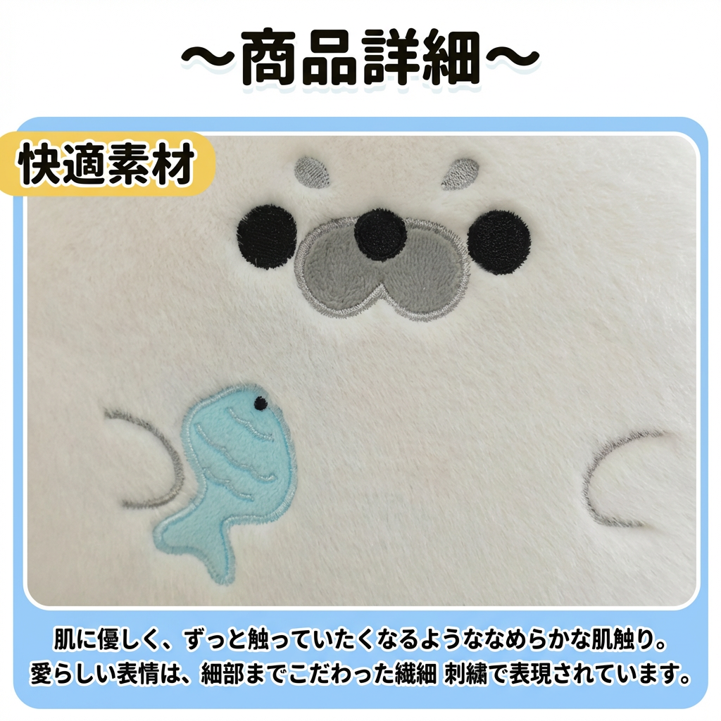 大ヒット可愛いアザラシふわふわショルダーバッグ