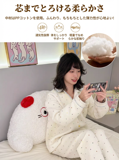 オリジナルかわいいアザラシ抱き枕ベッドソファ用大型背もたれ腰サポートクッション