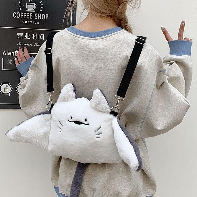 エイ（マンタ）ぬいぐるみバッグ｜2WAYショルダー＆リュックタイプ