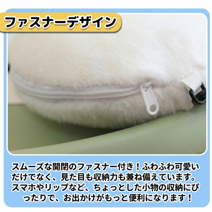 大ヒット可愛いアザラシふわふわショルダーバッグ