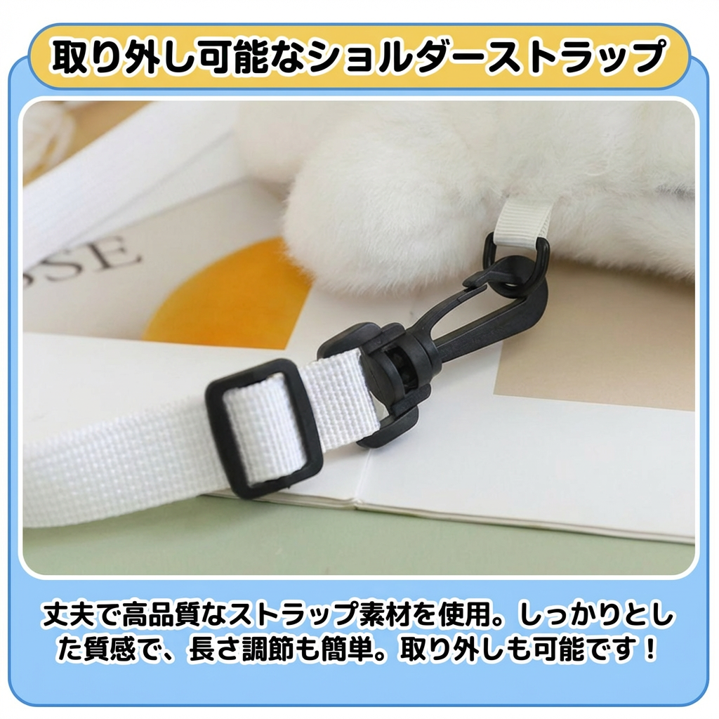 大ヒット可愛いアザラシふわふわショルダーバッグ