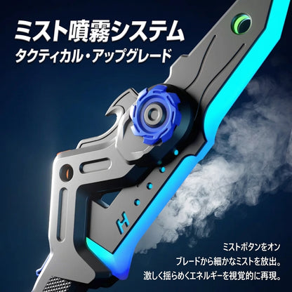 【2in1変形】光剣と重斧の2つを楽しめる！光る電動変形バトルアックス＆ソード