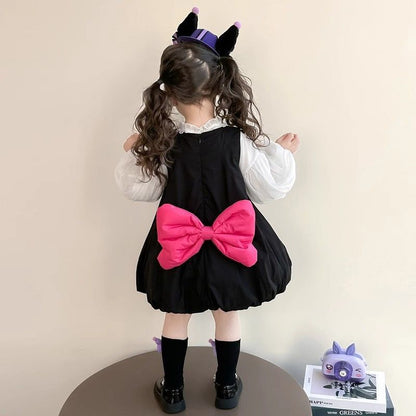 2025新款女童连衣裙春秋款儿童洋气女宝宝春装库洛米衣服两件套潮