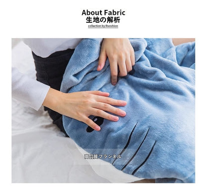 サメ着ぐるみスリーピングバッグ｜ふわもこ連体フリースパジャマ