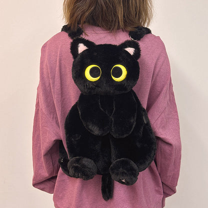 ねこキャラふわもこリュック猫グッズ｜学生・通学・女子向けカートゥーンバッグ