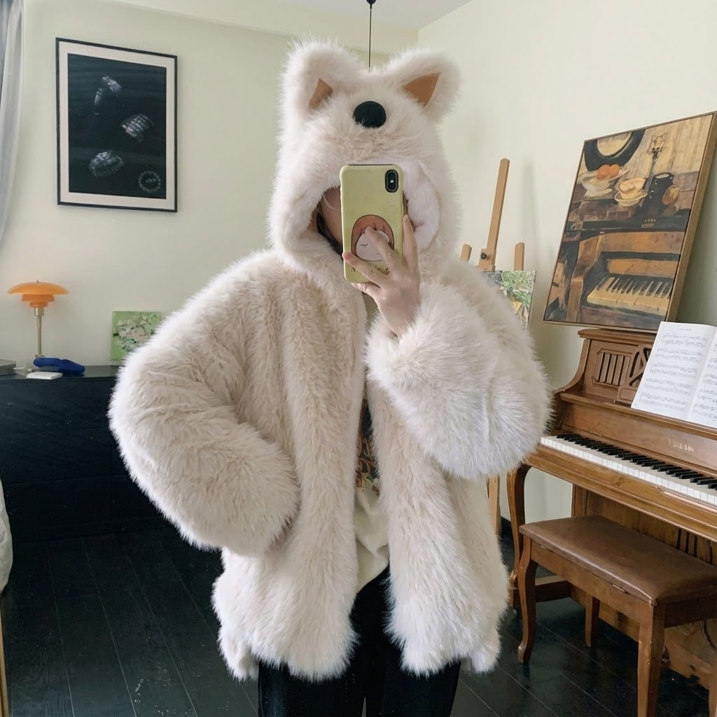 注文殺到中！ウェスティ子犬なりきりふわふわアウター